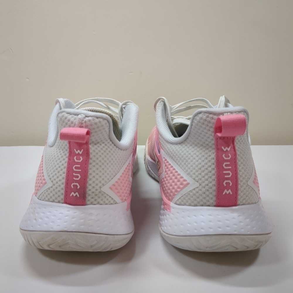 Adidas women's defiant speed, pink/ white shoes, size 10 - Picture 4 of 12